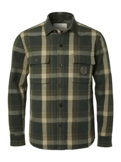 Chevalier Men's Axe Overshirt Green Checked