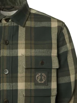 Chevalier Men's Axe Overshirt Green Checked