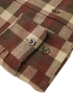 Chevalier Men's Heron Flannel Shirt Holly Green Checked