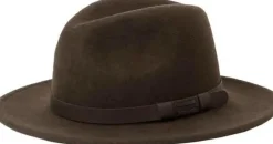 Chevalier Skye Wool Hat Leather Brown