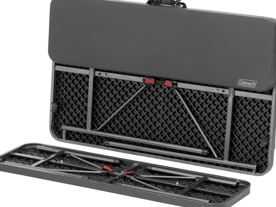 Coleman 4 P Packaway Table & Bench SetBlack