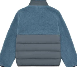 Color Kids Fleece Jacket W. Quilt Coronet Blue
