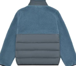 Color Kids Fleece Jacket W. Quilt Coronet Blue