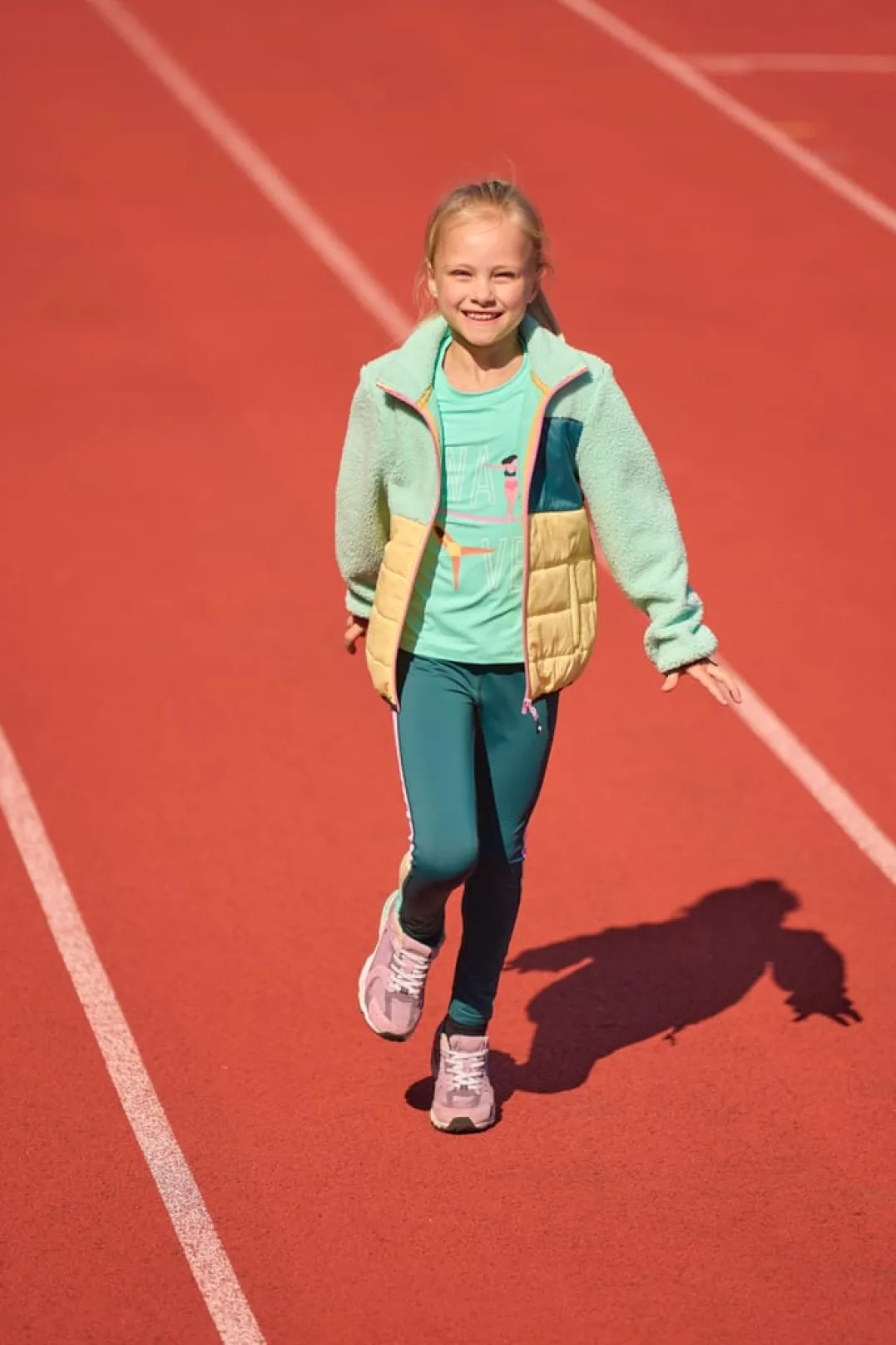 Color Kids Fleece Jacket W. Quilt Cabbage