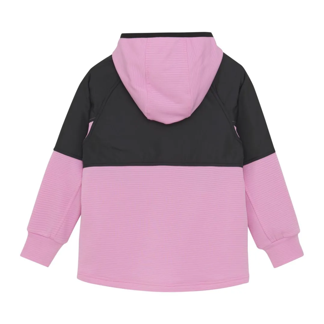 Color Kids Fleece Stretch Jacket W. Hood Orchid