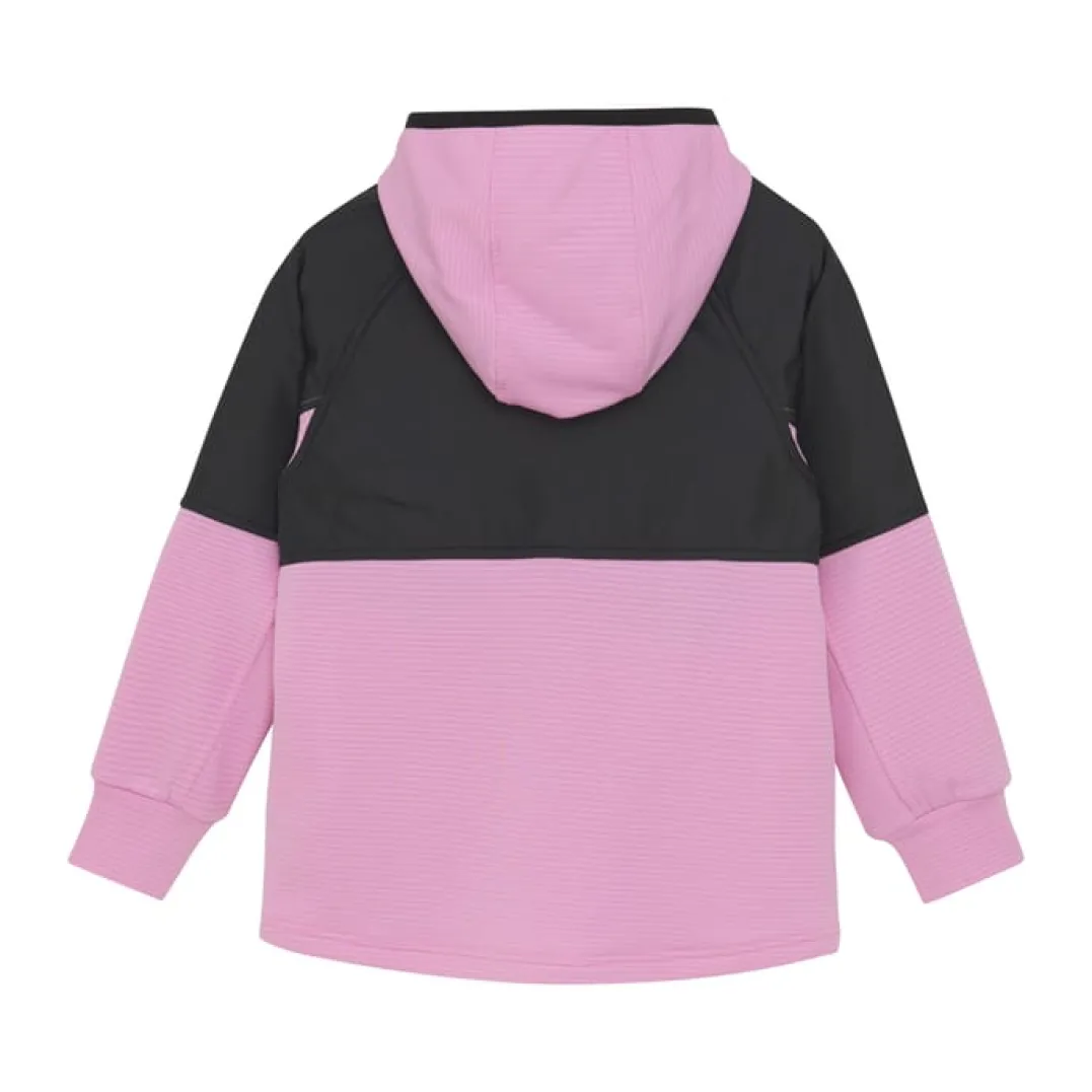 Color Kids Fleece Stretch Jacket W. Hood Orchid