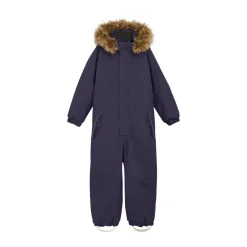 Color Kids Kids' Coverall With Fake Fur Graystone