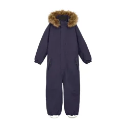Color Kids Kids' Coverall With Fake Fur Graystone