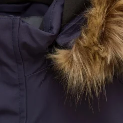 Color Kids Kids' Coverall With Fake Fur Graystone