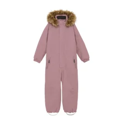 Color Kids Kids' Coverall With Fake Fur Woodrose