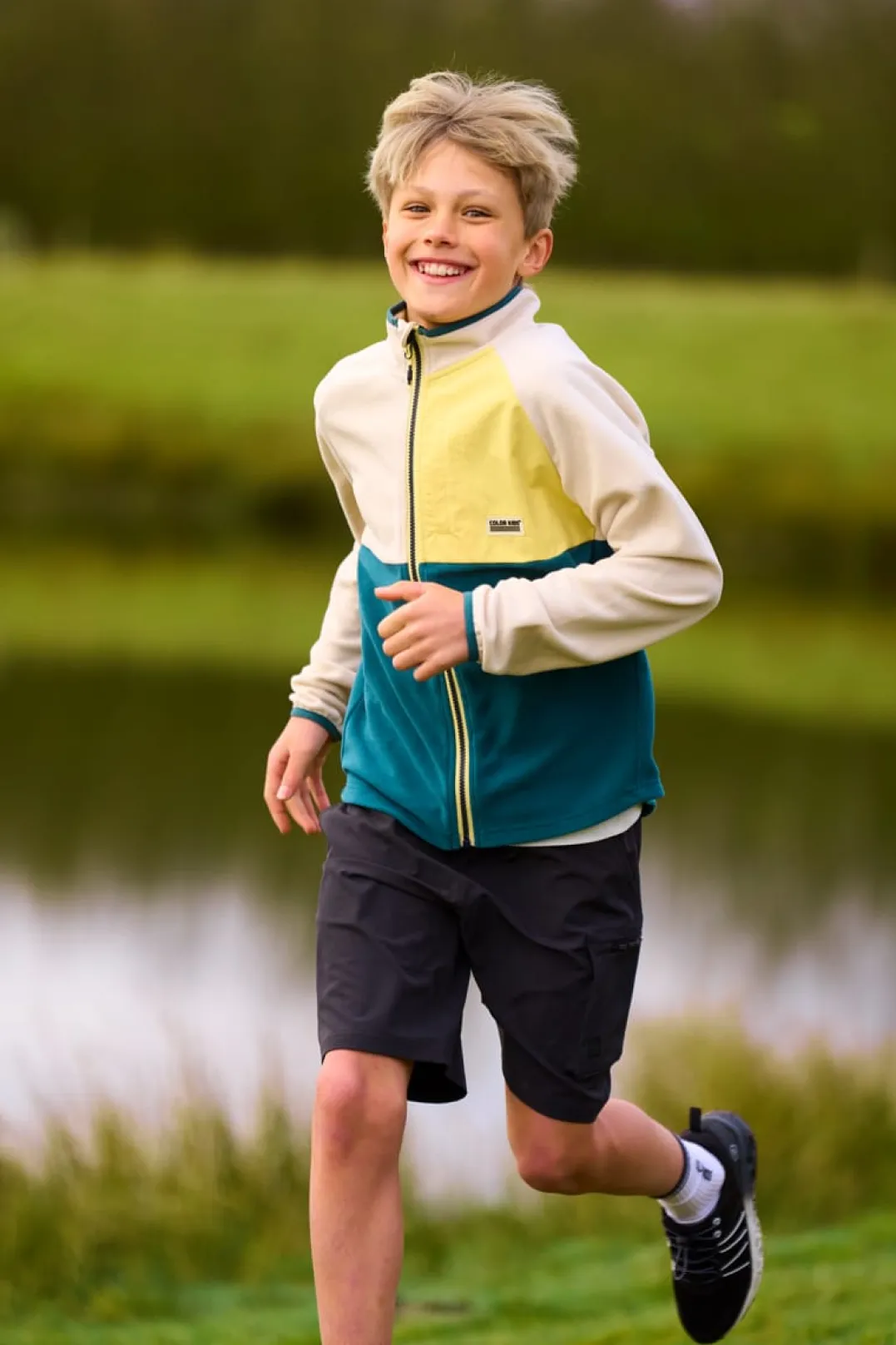 Color Kids Shorts W. Zip Pocket Phantom