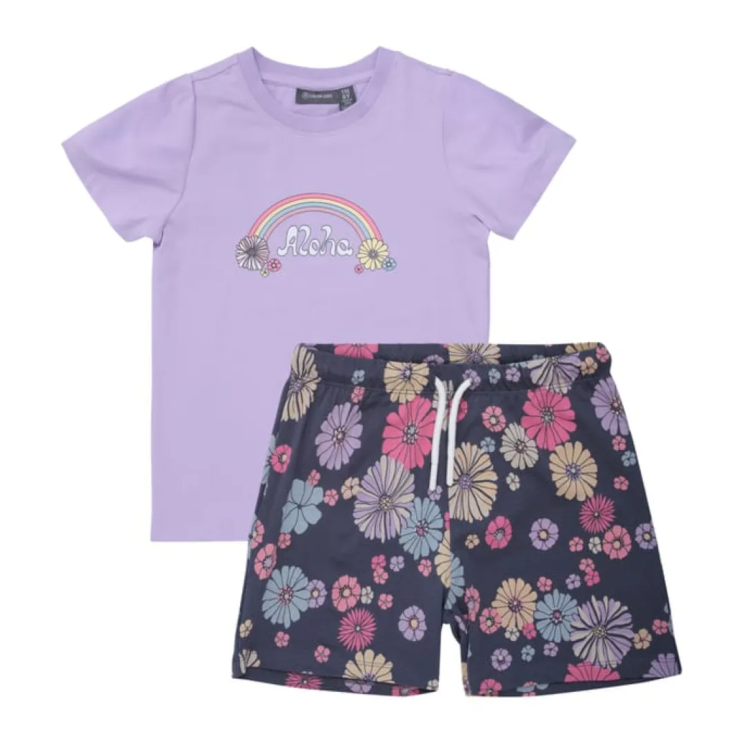 Color Kids T-Shirt Set Orchid Bloom