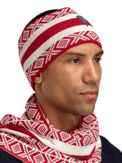 Dale of Norway Kvitegga Headband Raspberry Offwhite