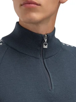 Dale of Norway Men's Geilo Sweater Steel Offwhite