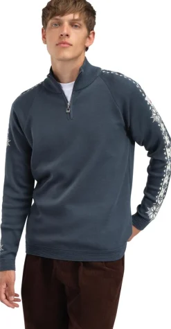 Dale of Norway Men's Geilo Sweater Steel Offwhite