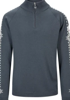 Dale of Norway Men's Geilo Sweater Steel Offwhite