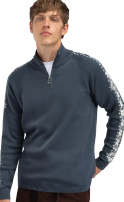 Dale of Norway Men's Geilo Sweater Steel Offwhite