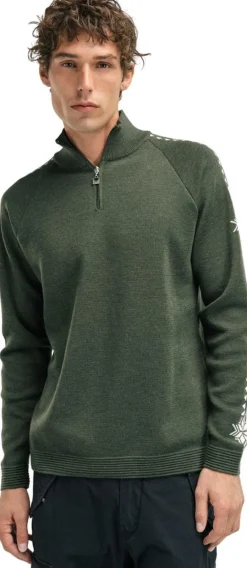 Dale of Norway Men's Geilo Sweater Dark Green Offwhite