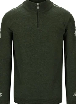 Dale of Norway Men's Geilo Sweater Dark Green Offwhite