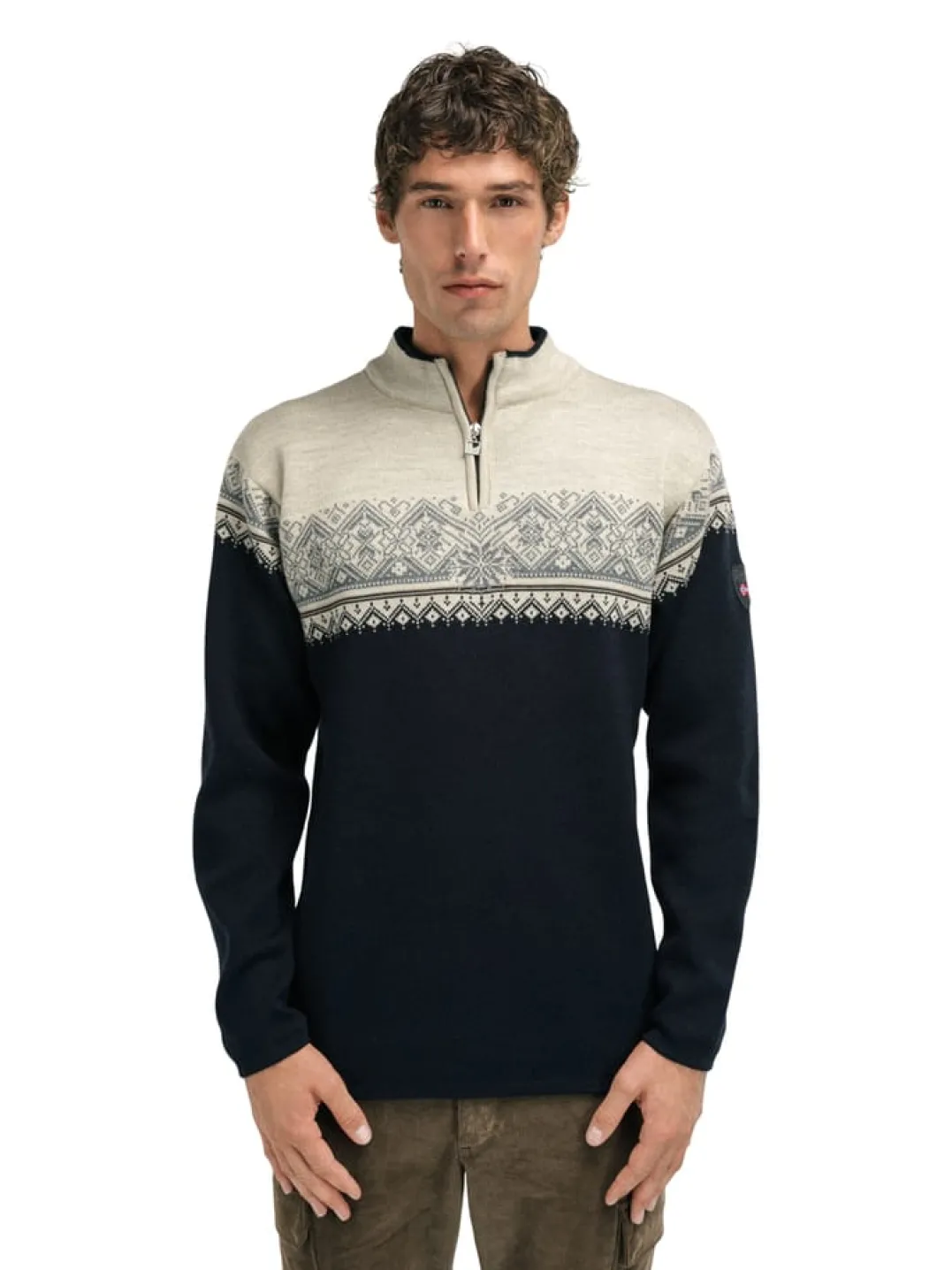 Dale of Norway Men's Moritz Sweater Black Sandstone