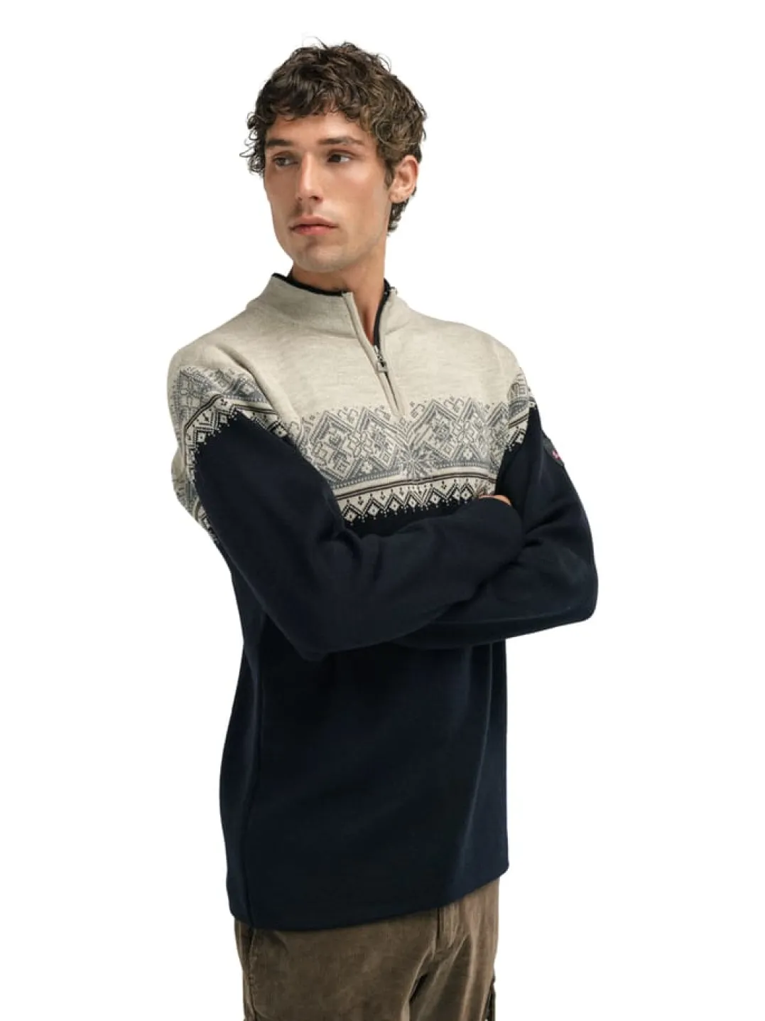 Dale of Norway Men's Moritz Sweater Black Sandstone