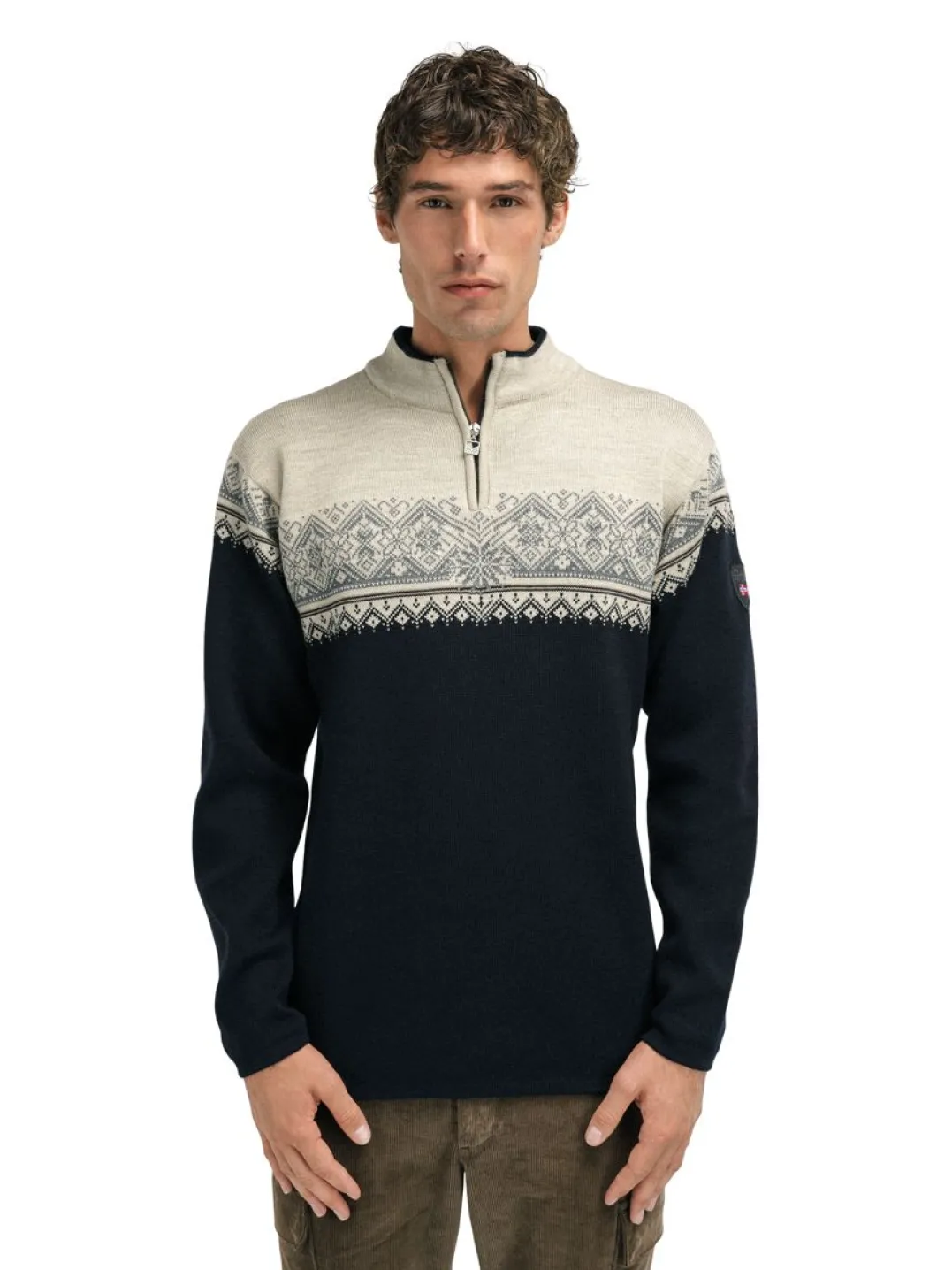 Dale of Norway Men's Moritz Sweater Black Sandstone