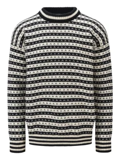 Dale of Norway Skipsleia Unisex Sweater Black Offwhite