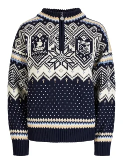 Dale of Norway Vm Trondheim Fem. Sweater Navy Offwhite Sandmel.