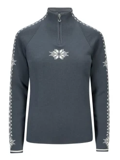 Dale of Norway Women's Geilo Sweater Steel Offwhite
