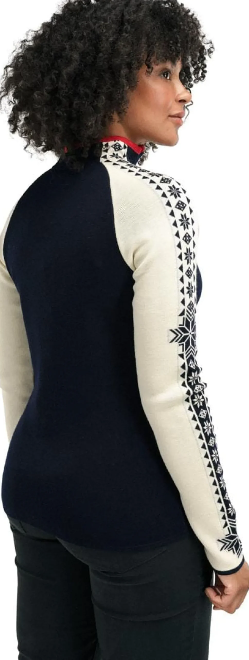 Dale of Norway Women's Geilo Sweater Navy Offwhite Raspberry