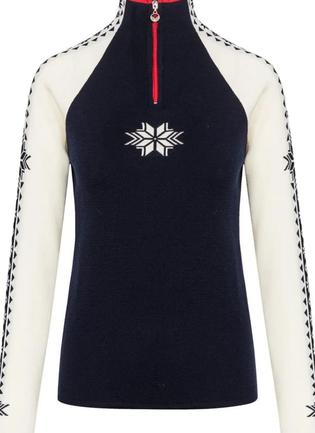 Dale of Norway Women's Geilo Sweater Navy Offwhite Raspberry