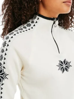 Dale of Norway Women's Geilo Sweater Offwhite Black