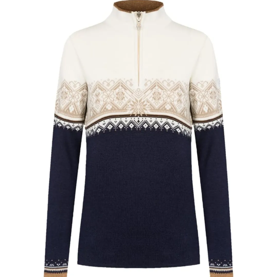 Dale of Norway Women's Moritz Sweater Navy/Bronze/Beige/Offwhite