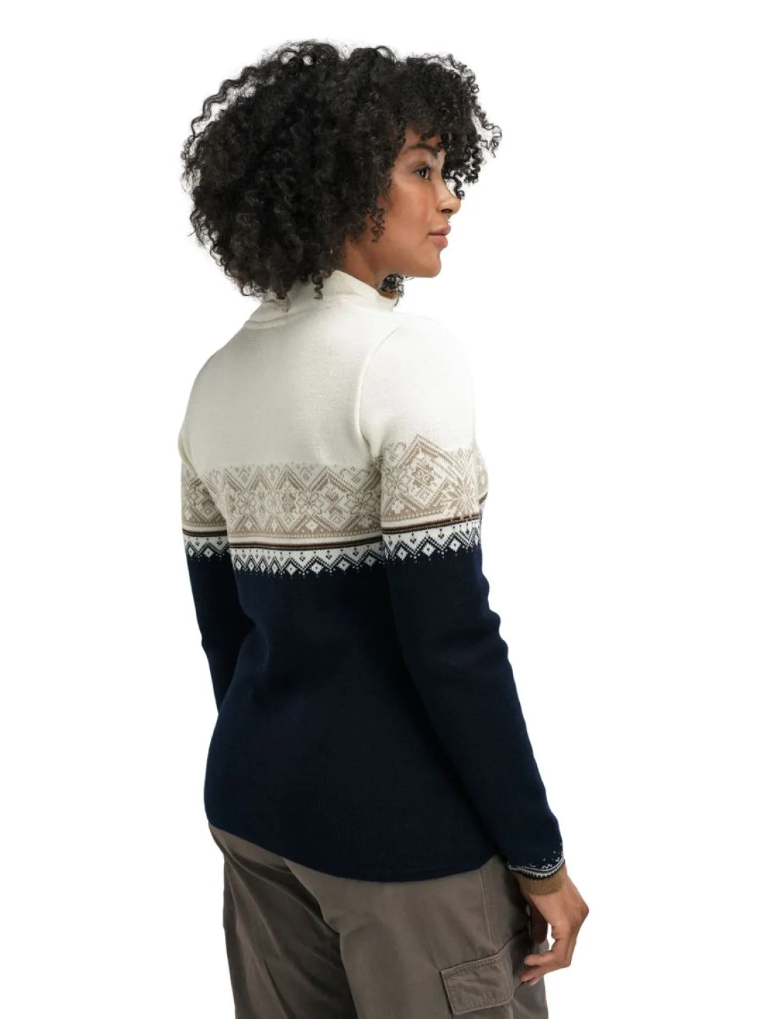 Dale of Norway Women's Moritz Sweater Navy/Bronze/Beige/Offwhite