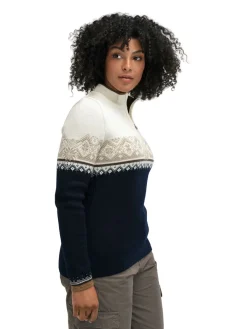 Dale of Norway Women's Moritz Sweater Navy/Bronze/Beige/Offwhite