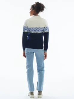 Dale of Norway Women's Moritz Sweater Navy White Ultramarine
