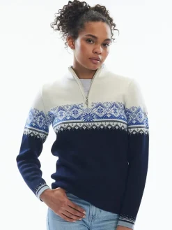 Dale of Norway Women's Moritz Sweater Navy White Ultramarine