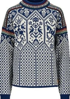 Dale of Norway Women's 1994 Sweater Indigo Offwhite Mustard