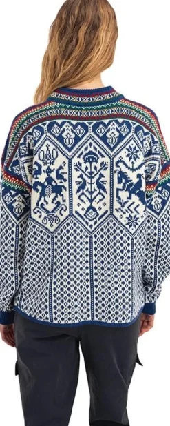 Dale of Norway Women's 1994 Sweater Indigo Offwhite Mustard
