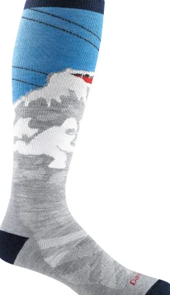 Darn Tough Men's Heady Yeti OTC Midweight With Cushion Gray