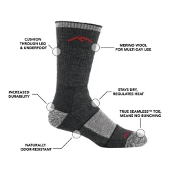 Darn Tough Men's Hiker Boot Sock Full Cushion Walnut