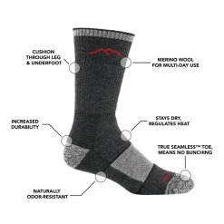 Darn Tough Men's Hiker Boot Sock Full Cushion Walnut