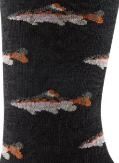 Darn Tough Spey Fly Crew Lightweight With Cushion Charcoal