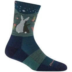 Darn Tough Women’s Critter Club Micro Crew Lightweight Cushion Hiking SocksEclipse