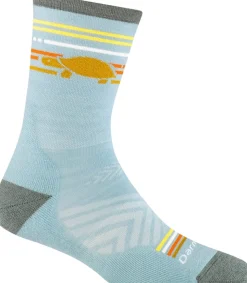 Darn Tough Women's Pacer Micro Crew Ultra-Lightweight With CushionGlacier