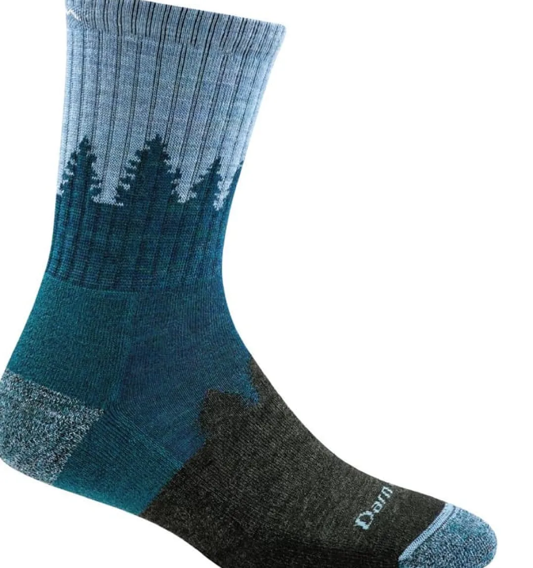 Darn Tough Women's Treeline Micro Crew Cushion Blue