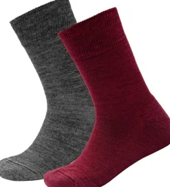 Devold Daily Merino Medium Sock 2pk Kid Beetroot Mix