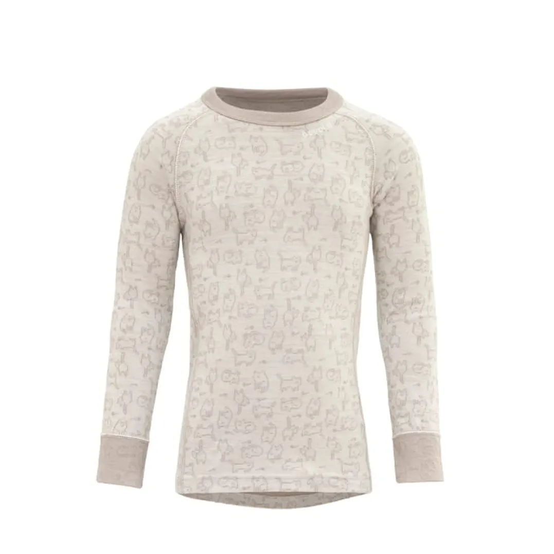Devold Duo Active Merino Shirt Kid Raw White