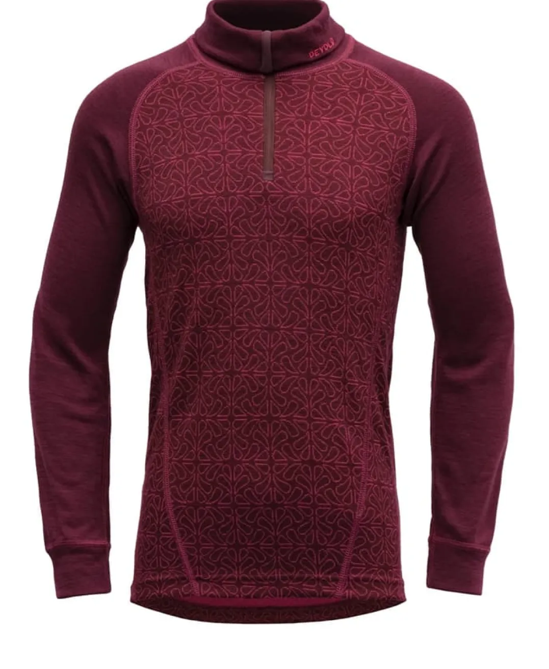 Devold Duo Active Merino Zip Neck Jr Port