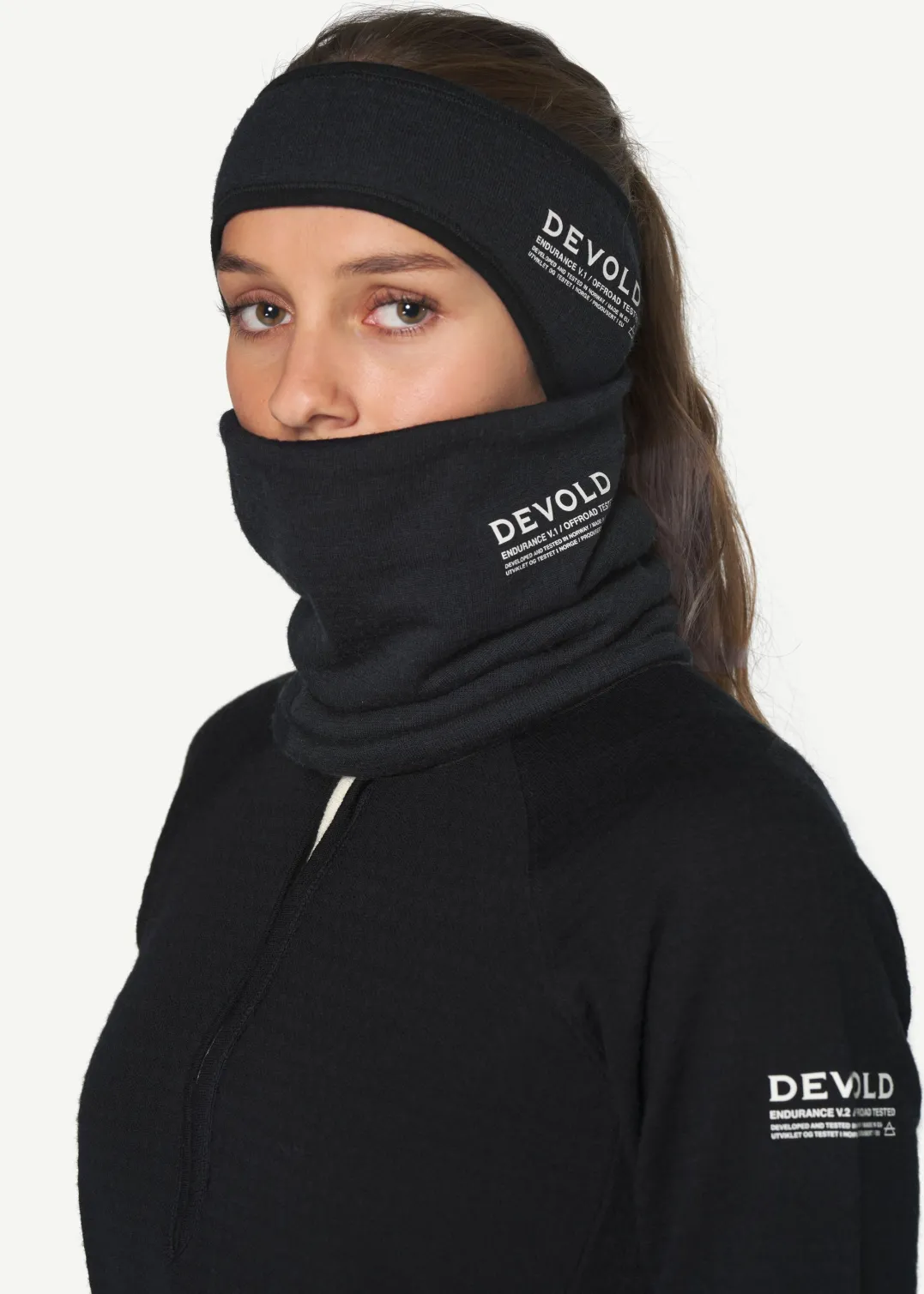 Devold Endurance Merino Headband Caviar